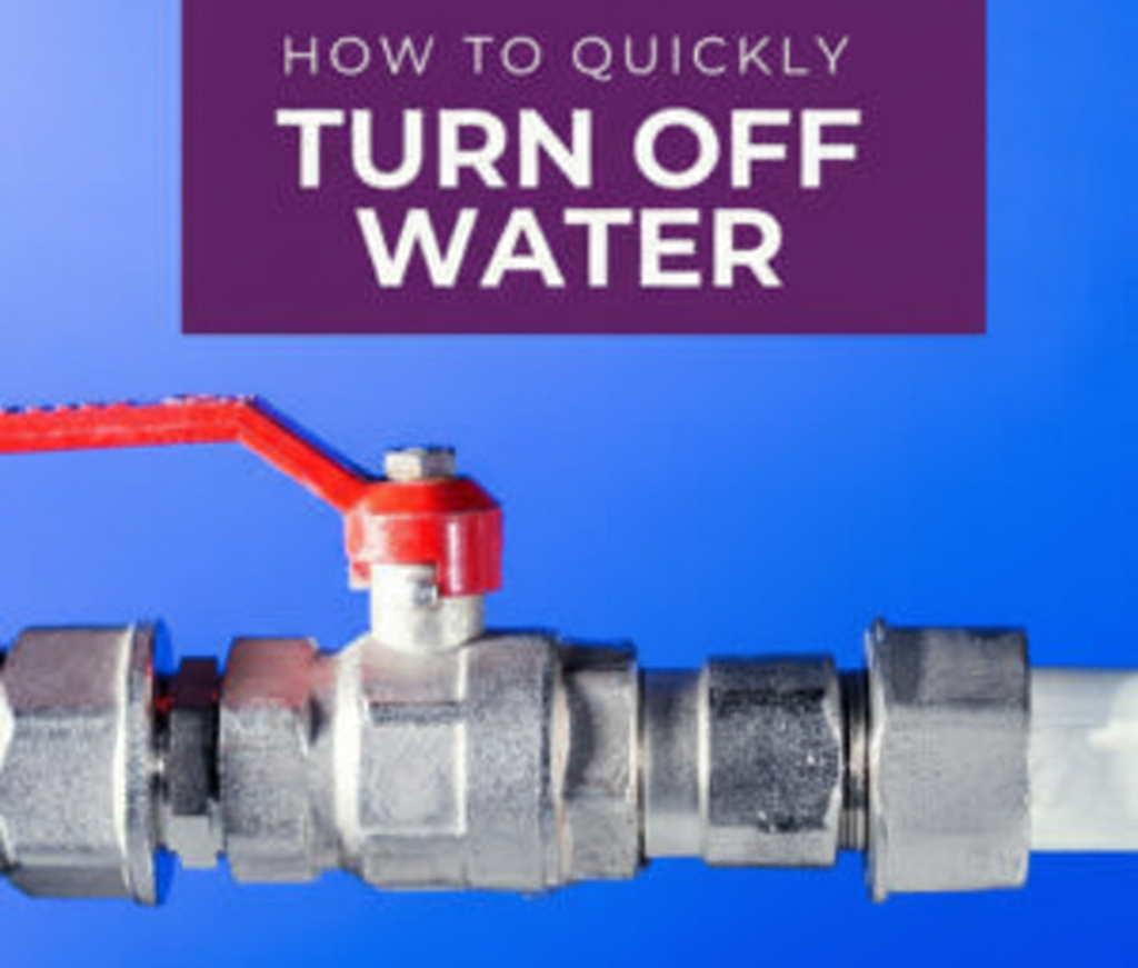 How to quickly turn off water video