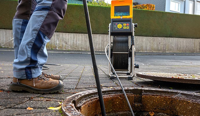 High-tech sewer camera inspection for accurate drain diagnostics.