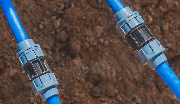 Underground trenchless pipes.