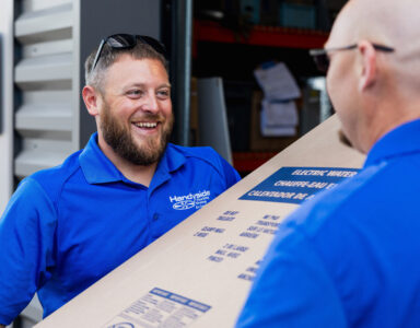 Handyside happy employees working