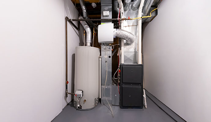 An installed energy efficient heating system
