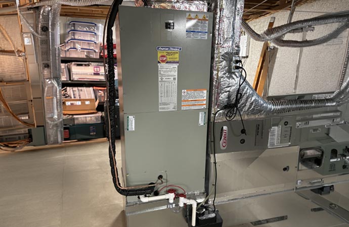 Professional indoor furnace and HVAC system.