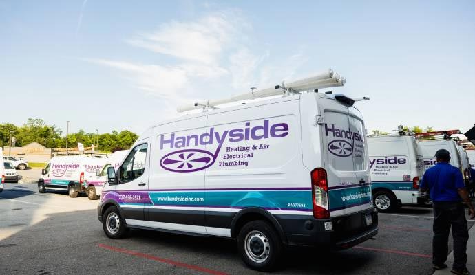 Handyside service vans.
