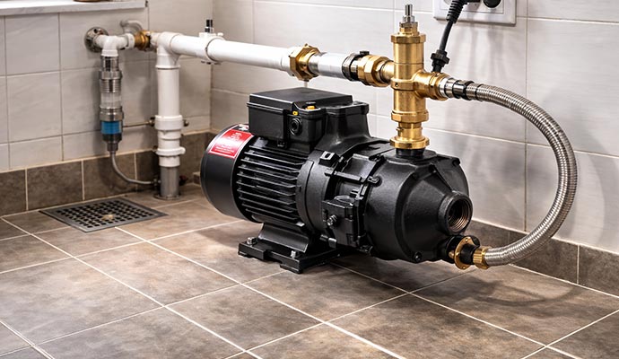 Indoor water pressure booster pump