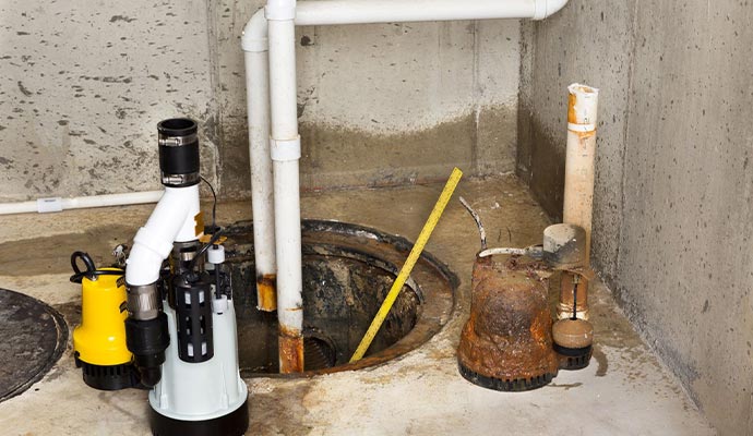 Professional sump pump repair services.
