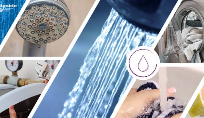 Signs of hard water issues in a typical