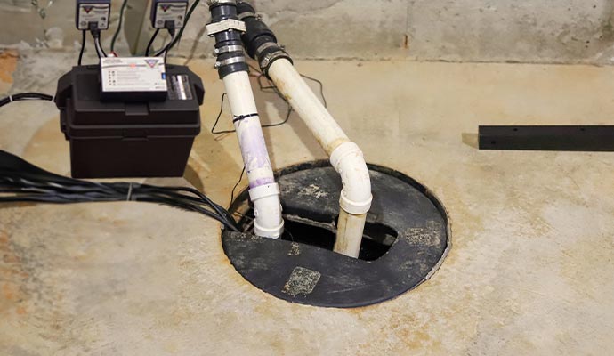 Sump pump battery backup system.