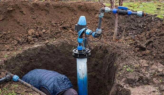 Well pump installation