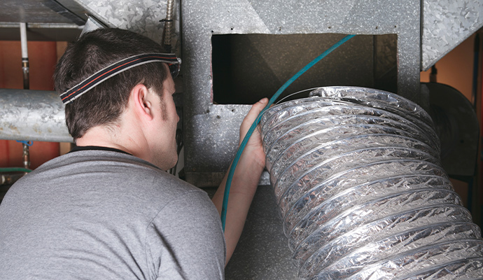 Professional air duct cleaning service