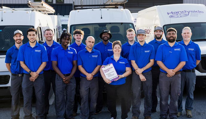 Handyside Plumbing, HVAC & Electrical team photo.