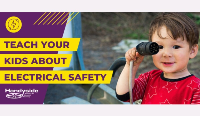 Tech your kids about electrical safty banner